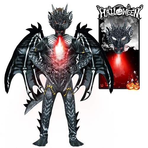 digi Dragon Costume for kids,Halloween costume Scary Dragon Full Body ...
