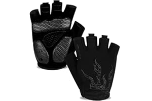 MOREOK Cycling Gloves Bike Gloves for Men/Women-[5MM Gel Pad] Biking Gloves Half Finger Bicycle Gloves Exercise Workout Gloves for Cycling/Weight Lifting/Gym/Motorcycle/Rowing