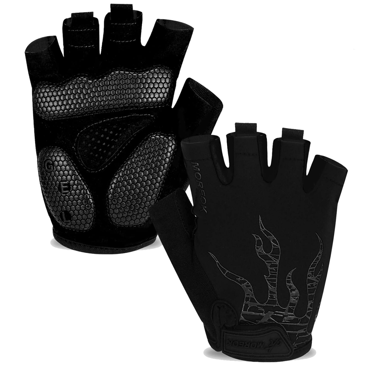 MOREOK ShockAbsorbing Breathable Biking Cycling Gloves Half Finger