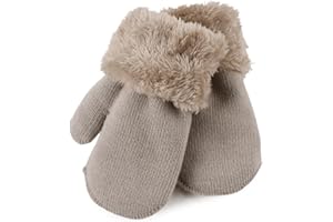 PESAAT Baby Girl Mittens Fleece Toddler Boy Mittens Warm Kids Winter Gloves Unisex Cold Weather Baby Gloves