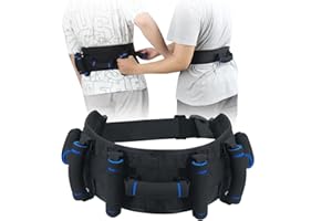 MKEFMEI Gait Belts Transfer Belts for Seniors, Gate Belt for Elderly, Walking Belt for Elderly Physical Therapy with Quick Release Buckle (7 Handles)
