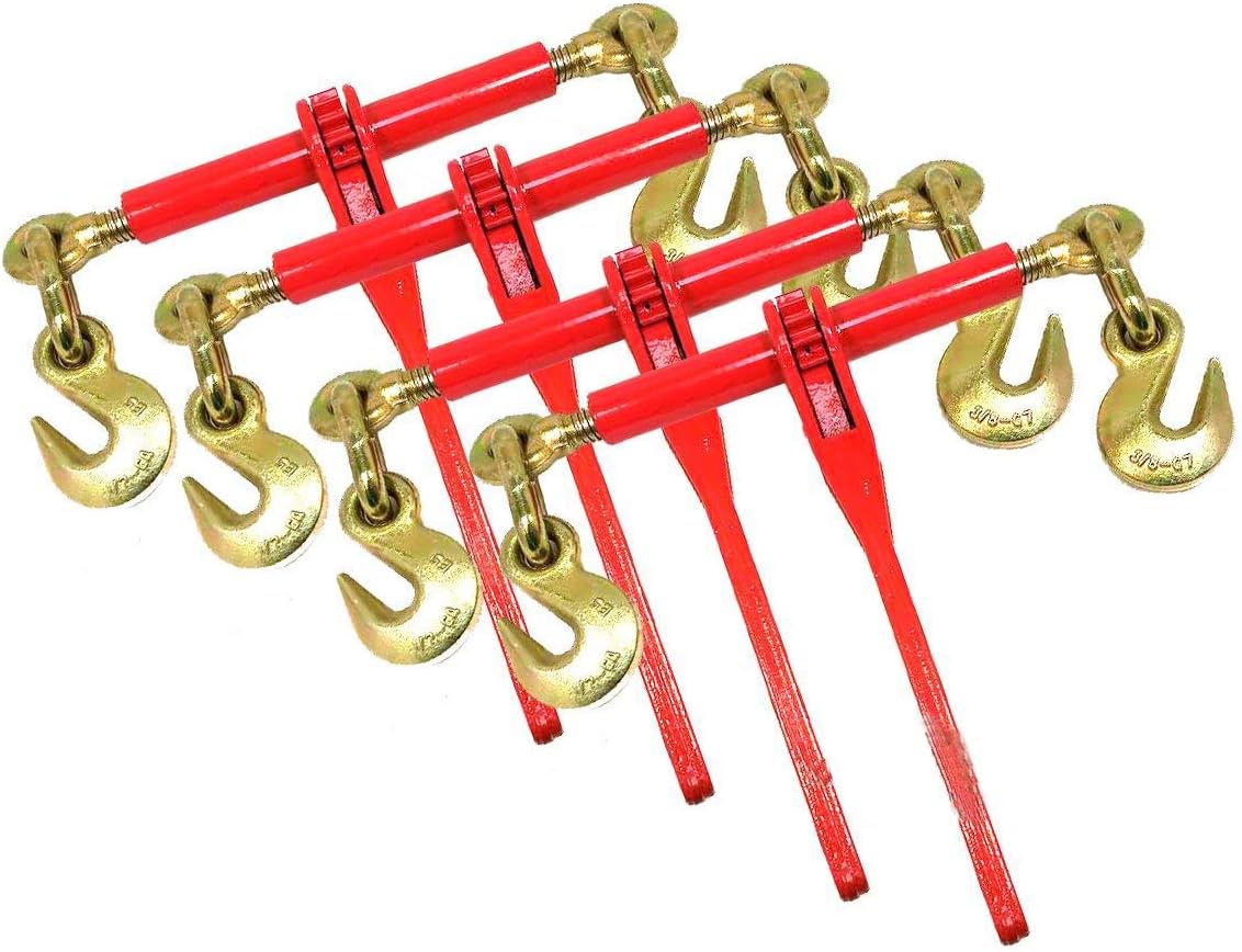 4 Ratchet Load Lever Binders 5/16" 3/8" Boomer Chain Equipment Tiedown Hauling Amazon.ca