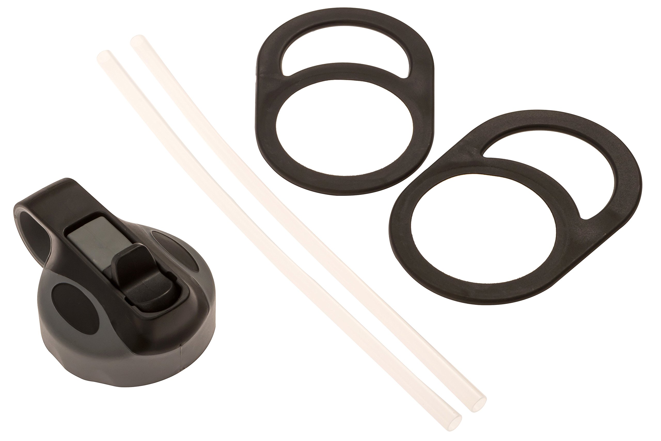 Flask Force Hydroflask Water Bottle with 2 Handles and Straws for wide mouth lid