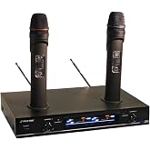 PYLE-PRO PDWM3000 - Dual VHF Rechargeable Wireless Microphone System
