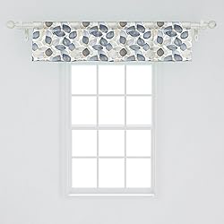 Ambesonne Autumn Leaves Window Valance Pack of
