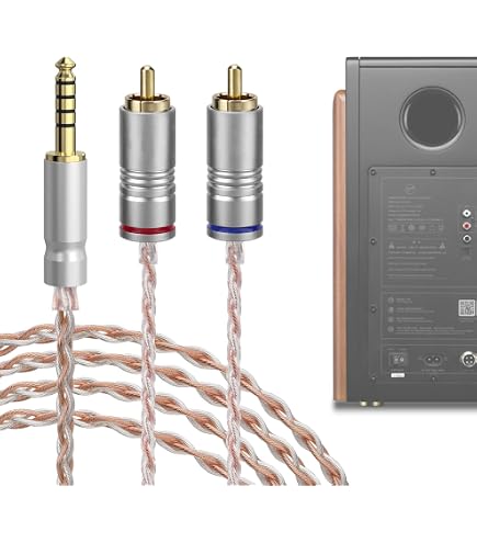 Amazon.com: GEEKRIA Apollo 4.4mm Balanced to Dual RCA Audio Cable