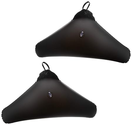 WENKO 4343020100 Kleiderbügel Deep Blue - 2er Set, aufblasbar, Kunststoff - PEVA, Schwarz