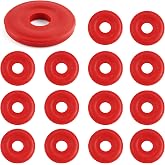 QVMXJF CO2 Regulator Washers - Nylon CO2 O Ring, 3/4 OD, 1/4 ID, 0.110 Thk | 15 Packs, Fits All CGA-320 Fittings, Perfect Seal, Perfect Fit