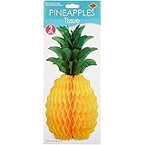 Beistle 55105-12 2-Pack Packaged Tissue Pineapples, 12-Inch