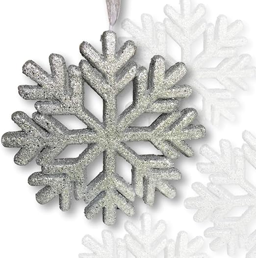 Amazon Com Banberry Designs Large Snowflake Decorations Set Of