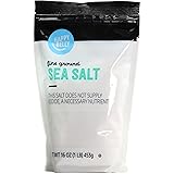 Amazon Brand - Happy Belly Sea Salt, Fine Ground, 16 Ounces