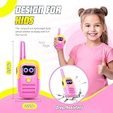 Grriopi Kids Walkie Talkies Pink Age 3-12 Outdoor Toy Gift for Girls Boys view 4