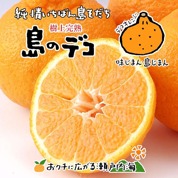 Amazon 希望の島 樹上完熟不知火 デコポンと同品種 6kg 贈答用 大玉 愛媛 中島産 ハウス栽培 みかん 希望の島 みかん 柑橘類 通販