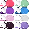 Jetec Compact Mirrors Bulk Gifts Mini Vintage Travel Round Folding Mirrors Small Portable Pocket for Women Gifts Party Favors(Classic Colors Set,40 Pieces)