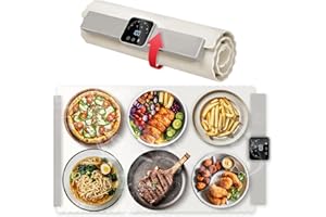 FLAONUSGT Food Warming Mat - Electric Warming Trays for Buffets, Foldable Portable Food Warmer with Fast & Even Heating, Premium-Grade Silicon Material Food Warmers for Family Gatherings, Sabbath, Countertop