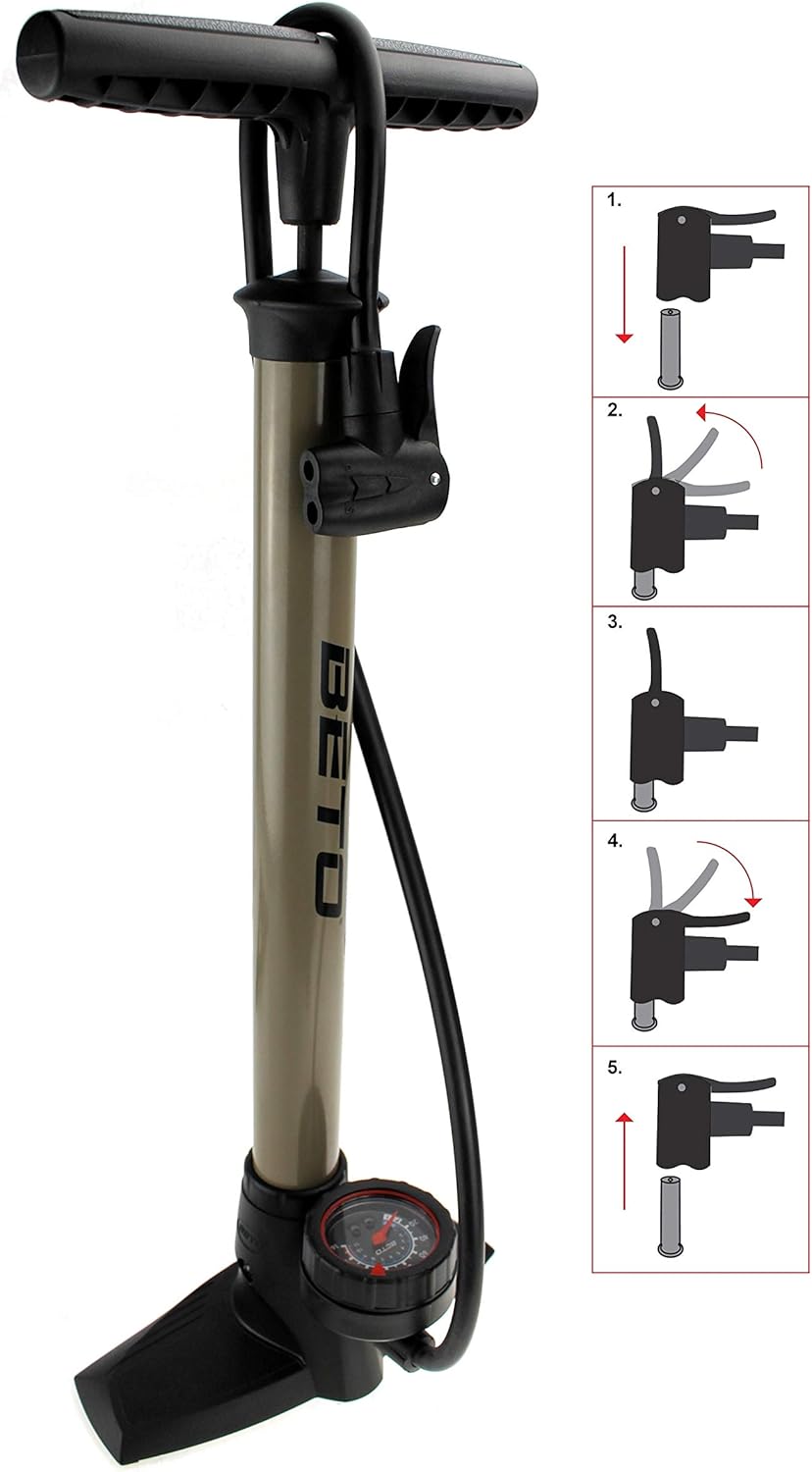 pompa da pavimento con manometro adatto