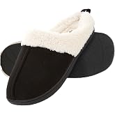 Floopi House Slippers for Women, Fur Lined Clog Womens Slippers Cozy Memory Foam with Indoor &amp; Outdoor Anti Skid Sole