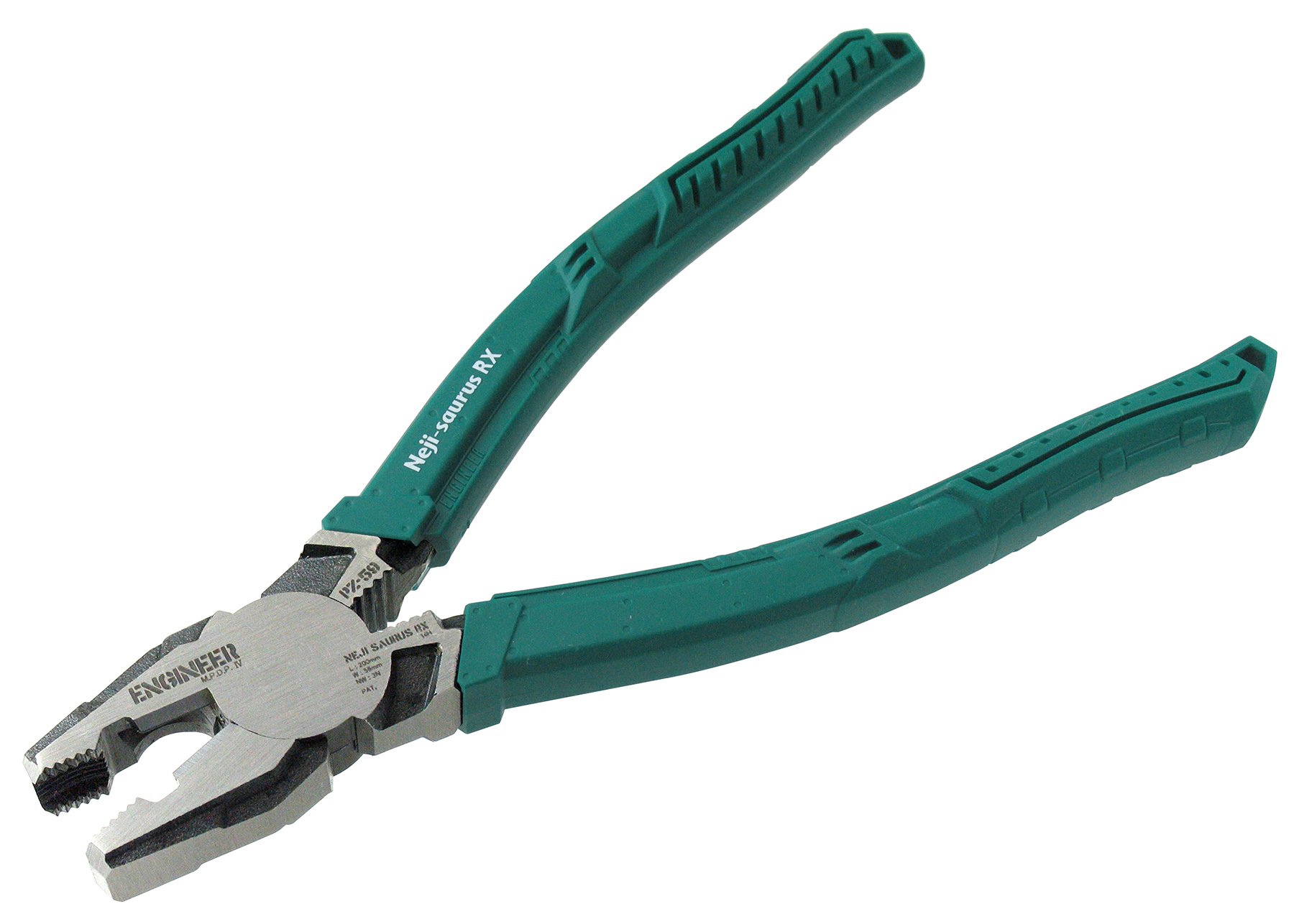 Heavy Duty (Large) Screw Removal/gripping Pliers (Combi Style) with Unique Non-Slip Jaws for Quickly extracting Damaged Screws. Made in Japan. ENGINEER pz-59 RX neji-Saurus