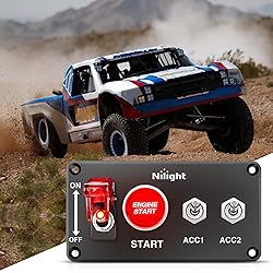 Nilight Ignition Switch Panel 12V 4 in 1 Rocker