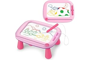 AuroTops Toddlers Toys Magnetic Drawing Board,Pink Magnetic Doodle Board Toddler Girl Toys,Writing Painting Magnet Doodle Pad Early Educational Learning Toy for 3 4 5 Year Old Kids Girls Birthday Gift