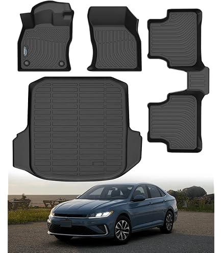 TuxMat Custom Car Mats For Volkswagen Arteon 2019-2023 - Maximum Coverage All Weather Floor Liners (Full Set)
