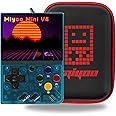 Miyoo Mini V4 Handheld Game Console 2.8-inch 750*560 IPS Screen 2000mAh Miyoo-Mini v4 with Portable Case Transparent Blue