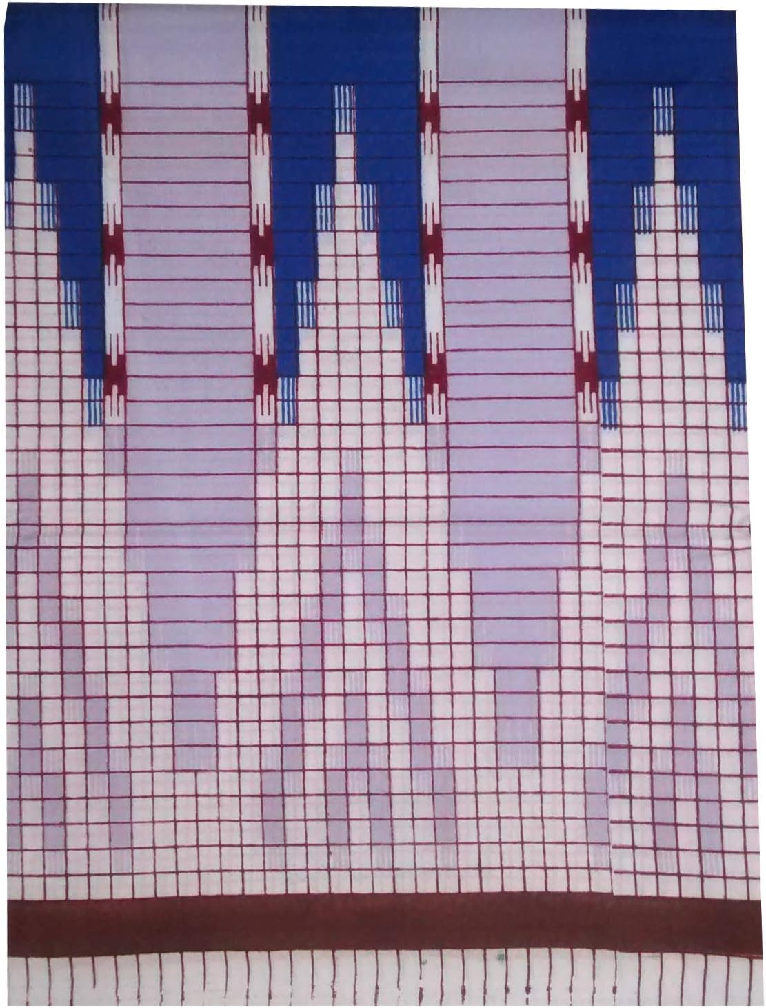 Stylesindia Checkered Multicolor Indigo Tower Lungi