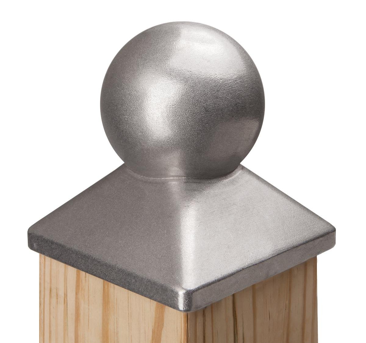 Quickcap Heavy Duty Aluminum Ball Post Cap 4x4 (3-1/2" x 3-1/2")