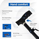 Life Healthcare Folding Walking Stick Adjustable Height Lightweight Aluminium view 3
