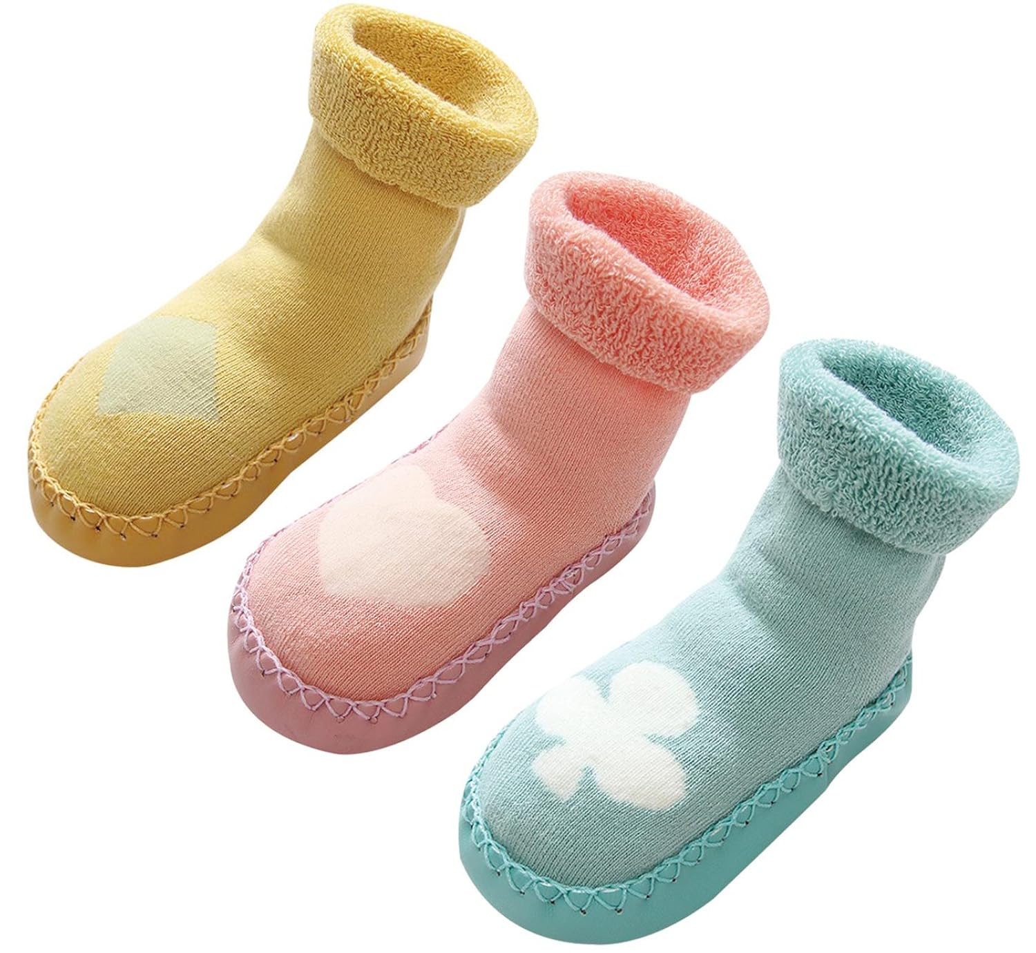 LIUCHENGHANG Pack de Pares de Zapatillas de Casa para Invierno Anti slip