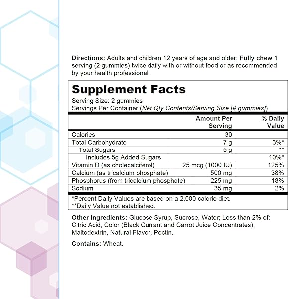 CITRACAL CALCIUM GUMMIES, CALCIUM SUPPLEMENT WITH VITAMIN D3, SUPPORT BONE HEALTH, FOR AGES 12+, NATURAL RASPBERRY FLAVOR, 60 COUNT