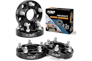 KSP PERFORMANCE KSP 1" Wheel Spacers for Nissan 350Z 370Z, 4pcs 5X4.5”Forged Spacer Fit Infinit G35 G37 FX35, 25mm Thick 5x114.3 Bolt Pattern M12x1.25 Thread Pitch 66.1mm Hub Bore Wheel Spacer for Altima Maxima