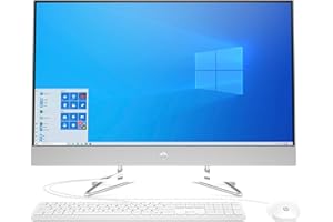 HP 27-inch All-in-One Desktop, AMD Ryzen 5 3500U Processor, 12 GB RAM, 256 GB SSD, Windows 10 Home (27-dp0409, Natural Silver