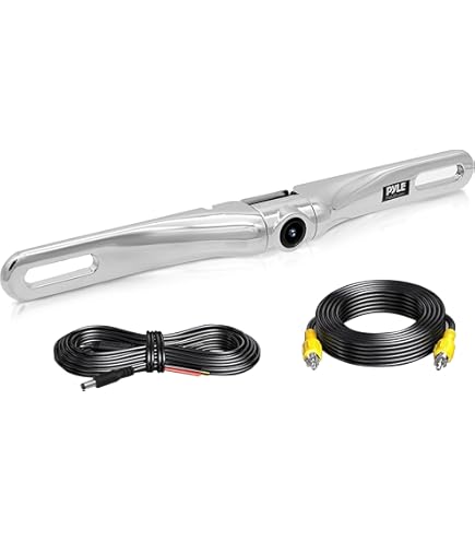 Universal License Plate Backup Camera - 170?? Wide Angle Night Vision IP68 Waterproof For Cars & Trucks