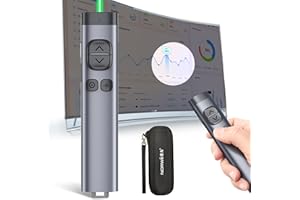 Norwii N97s TV Screen Presentation Clicker for powerpoint presentations, powerpoint clicker, Presentation Remote, Bluetooth Wireless Presenter, Digital Pointer for TV Screen Under Win/Mac