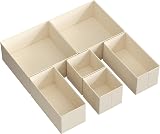 SONGMICS Drawer Organisers 6-Piece Foldable Fabric Storage Boxes view 1