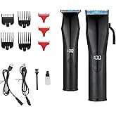 AIJALY Hair Clippers for Men, Cordless Clippers for Hair Cutting, Mens Hair Clippers and Trimmer Kit,Black
