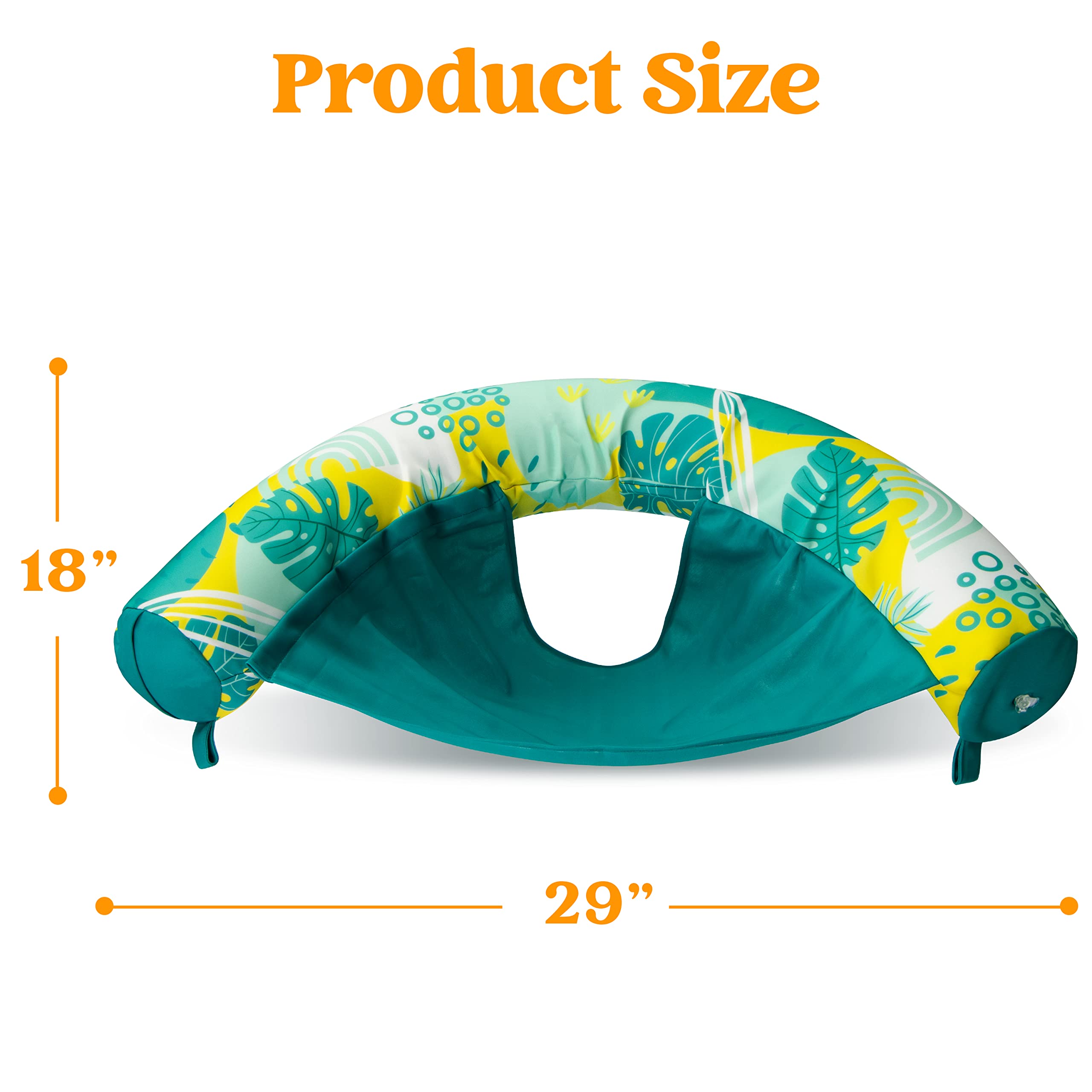 SLOOSH Inflatable Pool Noodle Chair, 3 Packs Pool Floats Noodle Sling Floatie, Swimming Party Floating Chair for Adult Party Summer Water Fun