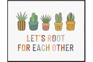 JAPREX Let's Root For Each Other Sign, Boho Classroom Decor, Classroom Must Haves, Playroom Wall Art, Classroom Decor, Homeschool Decor, Motivational Inclusive Class Print, Unframed (8 x 10 inch)