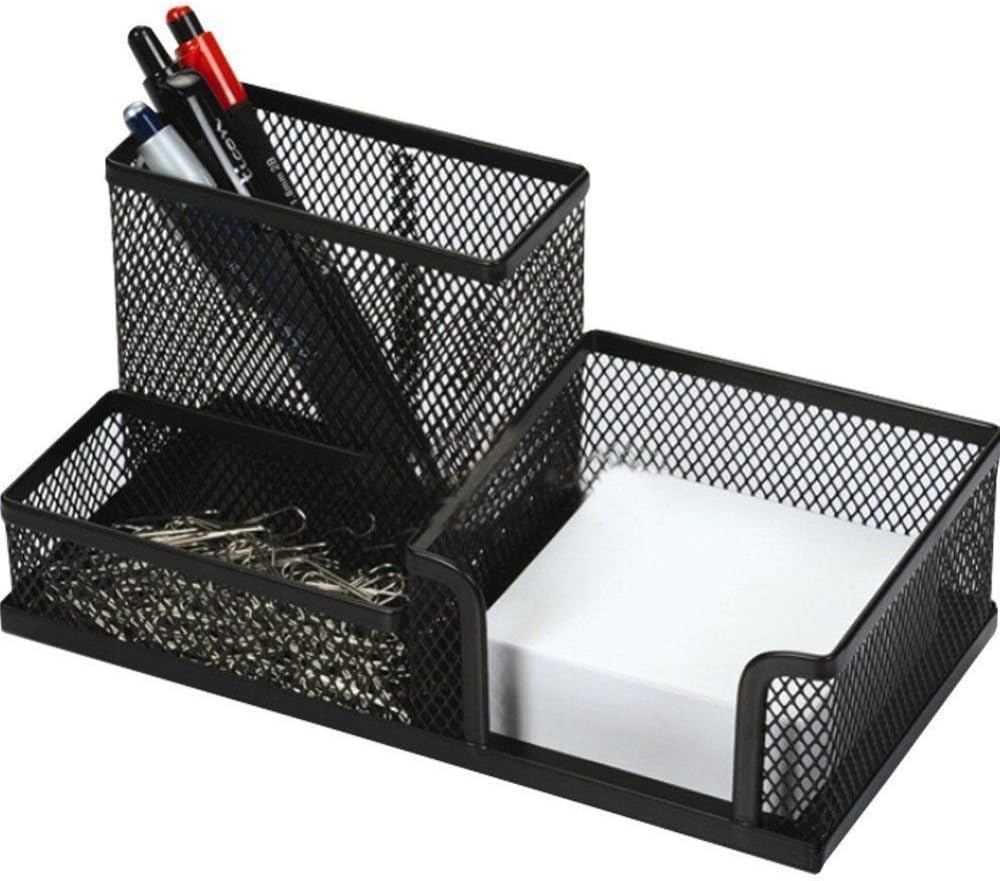The Earl® Office Desk Tidy Organiser Pen Holder Mesh Stationery Container Popular Metal-UK