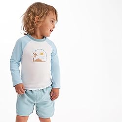 Gerber Baby Boy's Standard Rashguard Set, Surf