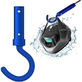 Hook for All Robotic Pool Cleaner, Keyrank Pool Accessories Hook Customized for Pool Vacuum Robot Including Cordless,Above Ground and Underwater,Attaches to Telescopic Poles-Blue