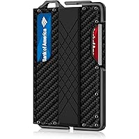MURADIN Cartera minimalista táctica para hombre, tarjetero de metal con