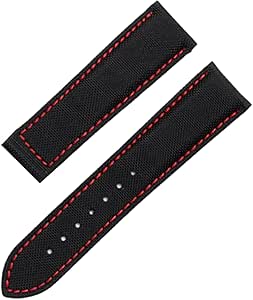 black canvas watch strap