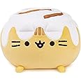 GUND Pusheen Catfé Cinnamon Roll Pusheen Plush Squisheen Cat Stuffed Animal, 12”