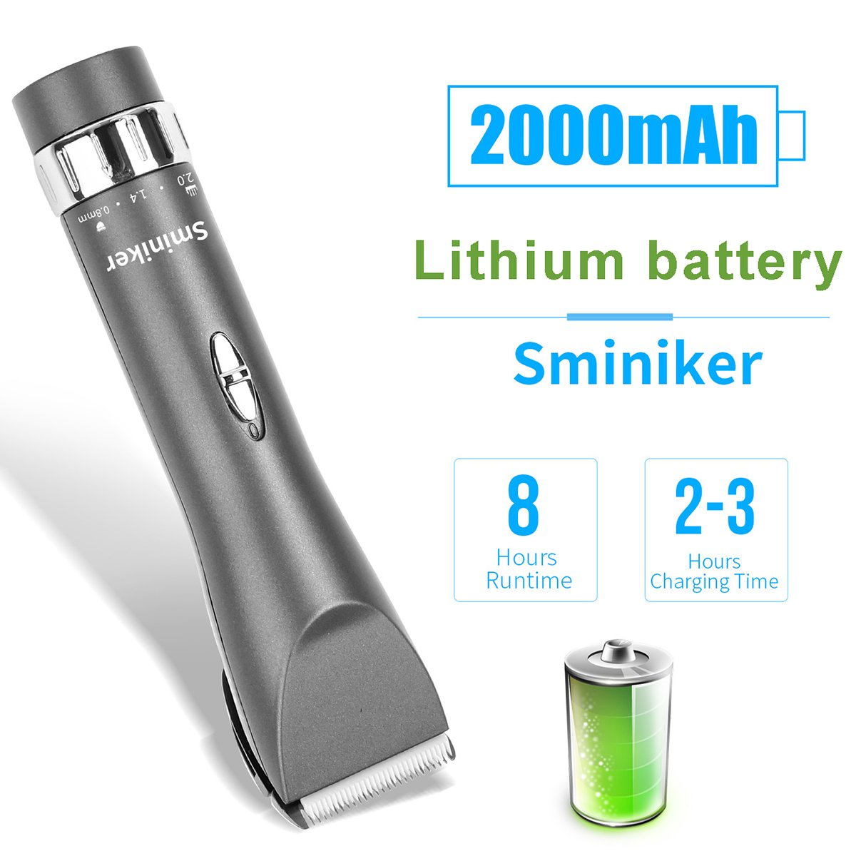 sminiker professional hair clippers cordless haircut machine