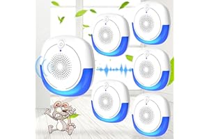 COMIGAL Ultrasonic Pest Repeller Indoor, 6 Pack Mouse Repellent, Mice Repellent Indoor, Rodent Repellent Ultrasonic Plug-in Insect Bug Bat Squirrel Rat for House Attic Garage Basement Apartment