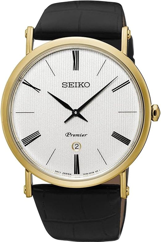 seiko premier leather strap
