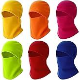 Chicingyou 6 Pcs Ski Mask for Men Full Face Cover Winter Warm Fleece Balaclava Windproof Thermal Winter Face Mask Cover