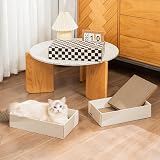 Conlun Cat Scratcher Box with 4 Scratching Boards 2 Boxes 1 Ball view 9